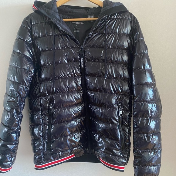 Calvin Klein Men's Black Jacket/Coat Water/Wind Resistant 7 Warmth Factor NWT - Picture 2 of 7